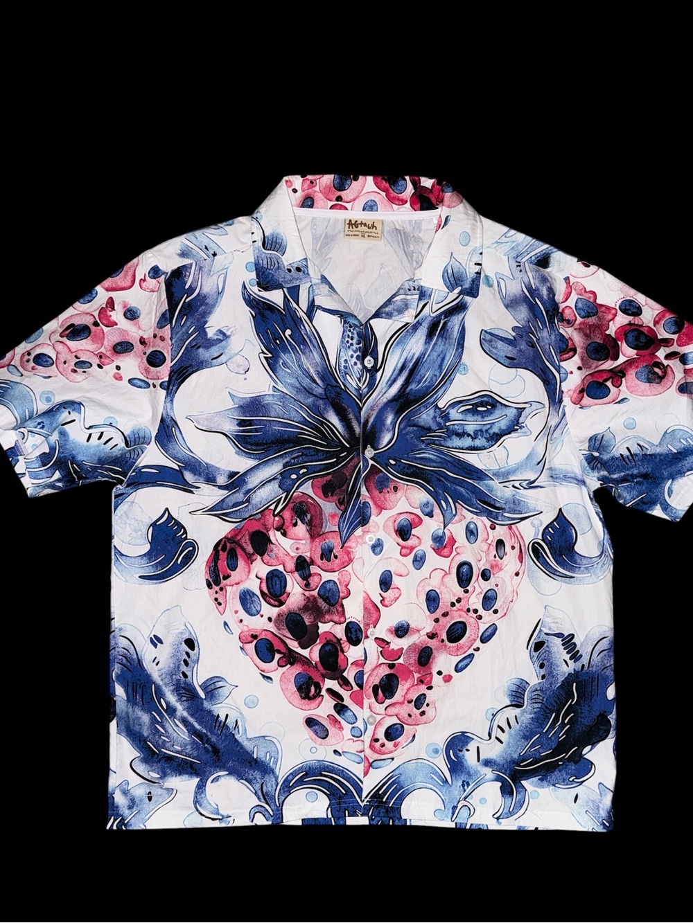 AGTAWH Men’s XL Hawaiian Tropical Button Up Shirt 100% Cotton $76 - Picture 3 of 10